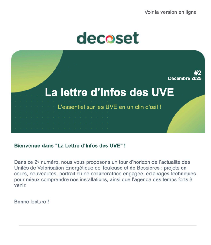 Newsletter UVE #2 – Décembre 2025
